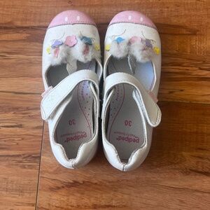 Pediped flex kid size 30 unicorn Velcro strap shoes